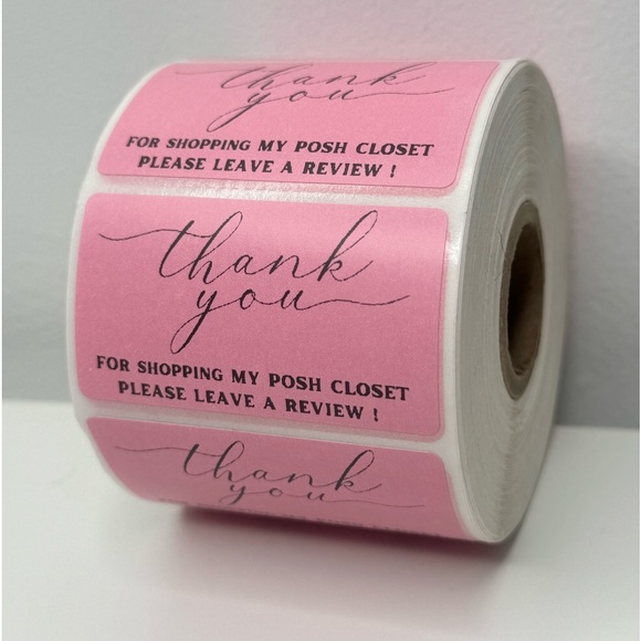 Thank You for Shopping My Posh Closet Sticker Labels – 100 pcs 2in - Picture 7 of 12